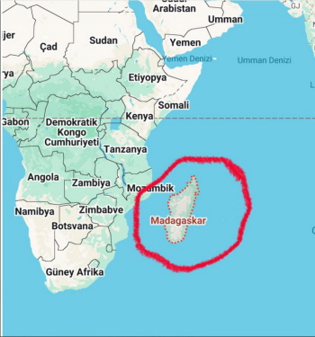 Madagaskar vor Ostafrika